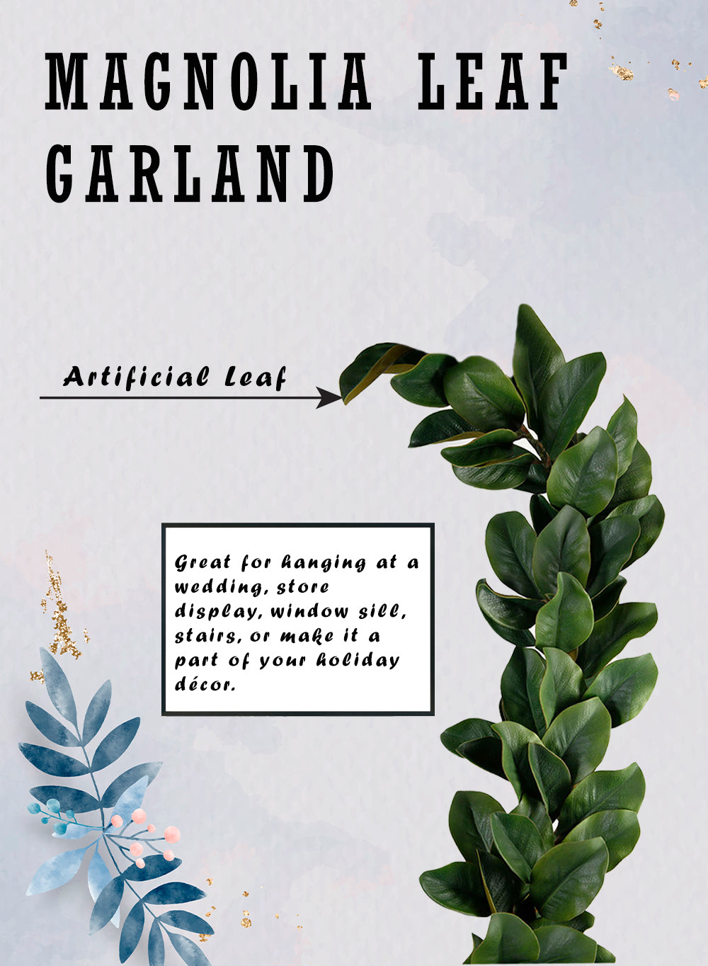 Magnolia Leaf Garland