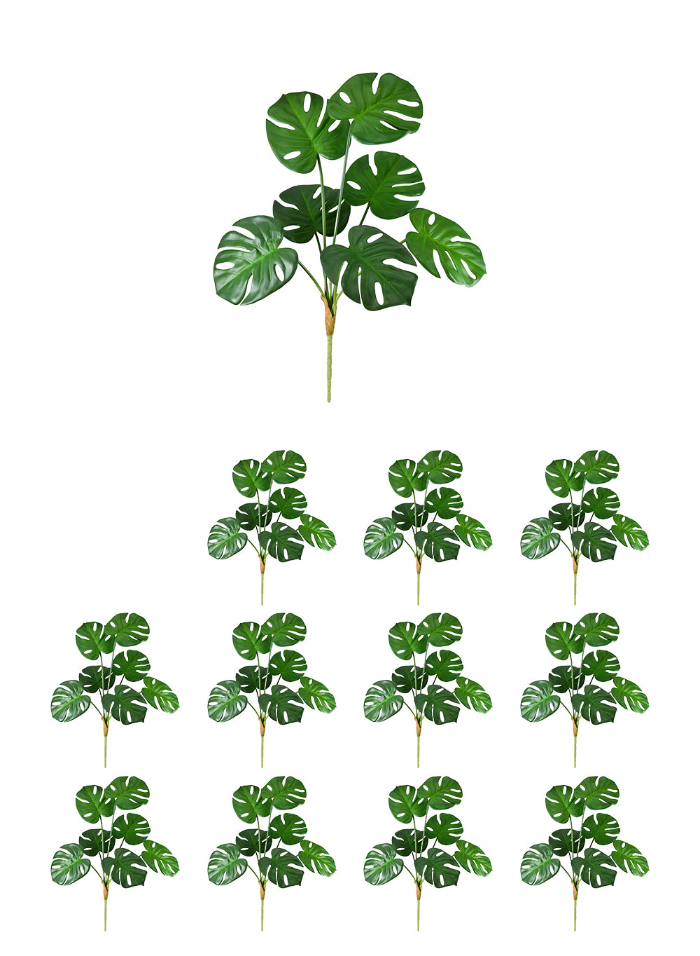 Artificial Monstera Leaf Spray, 27.5" Tall, Pack of 12