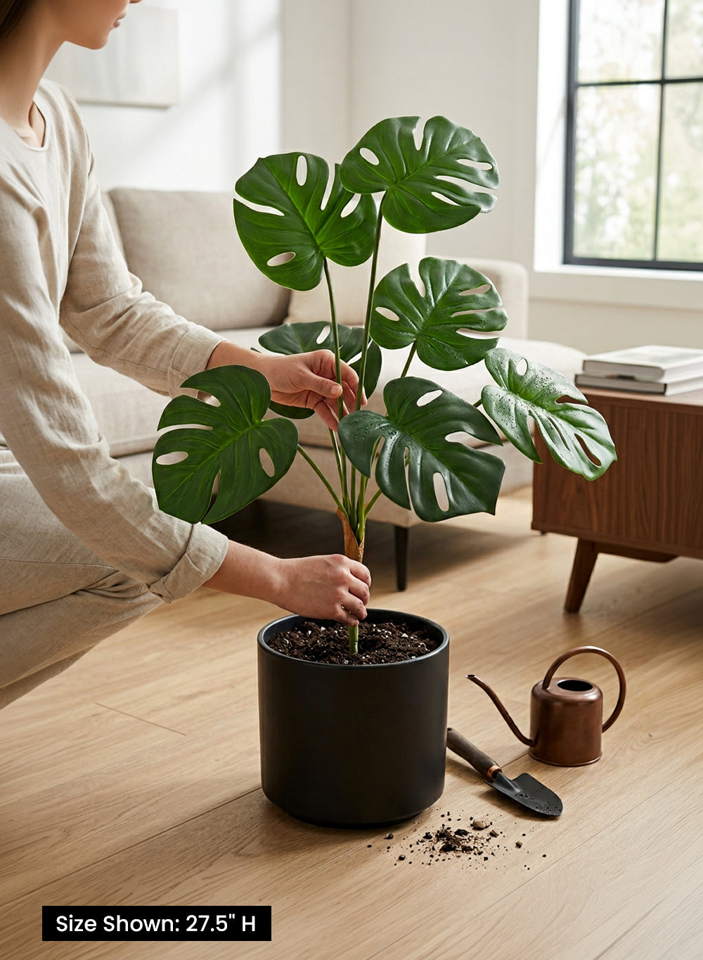 Artificial Monstera Leaf Spray, 27.5" Tall, Pack of 12