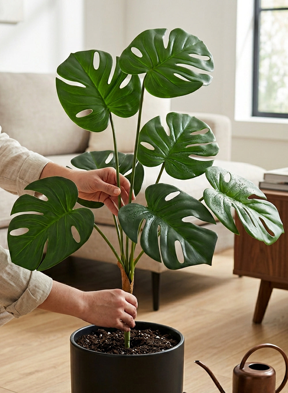 Artificial Monstera Leaf Spray, 27.5" Tall, Pack of 12