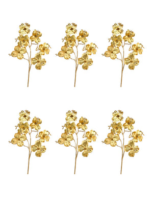 36" Artificial Gold Cornel Spray - Set of 12