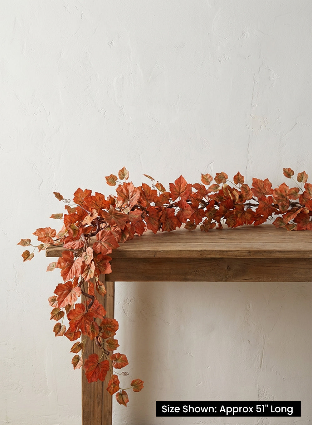Autumn Maple Leaf Garland, 51" Long, Pack of 6