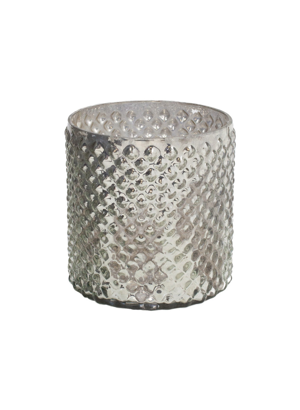 Antique Silver Hobnail Vase - In 2 Sizes