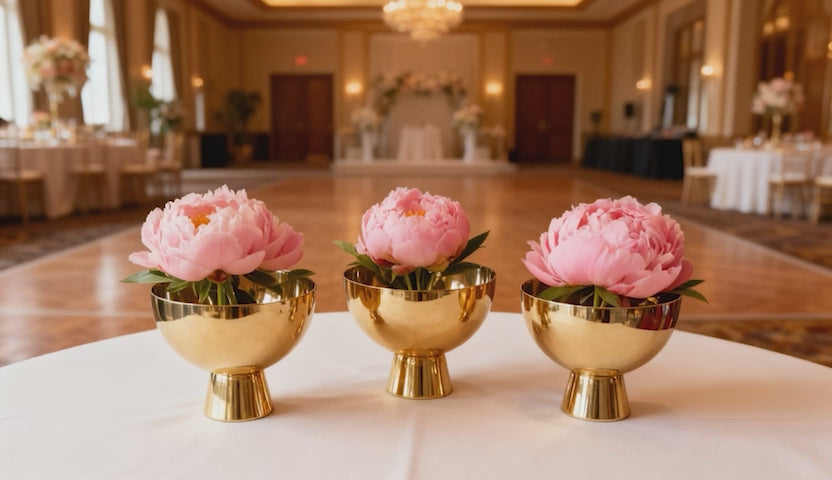 Decorative Compote Gold Pedestal Bowl Vase | Starting at $20