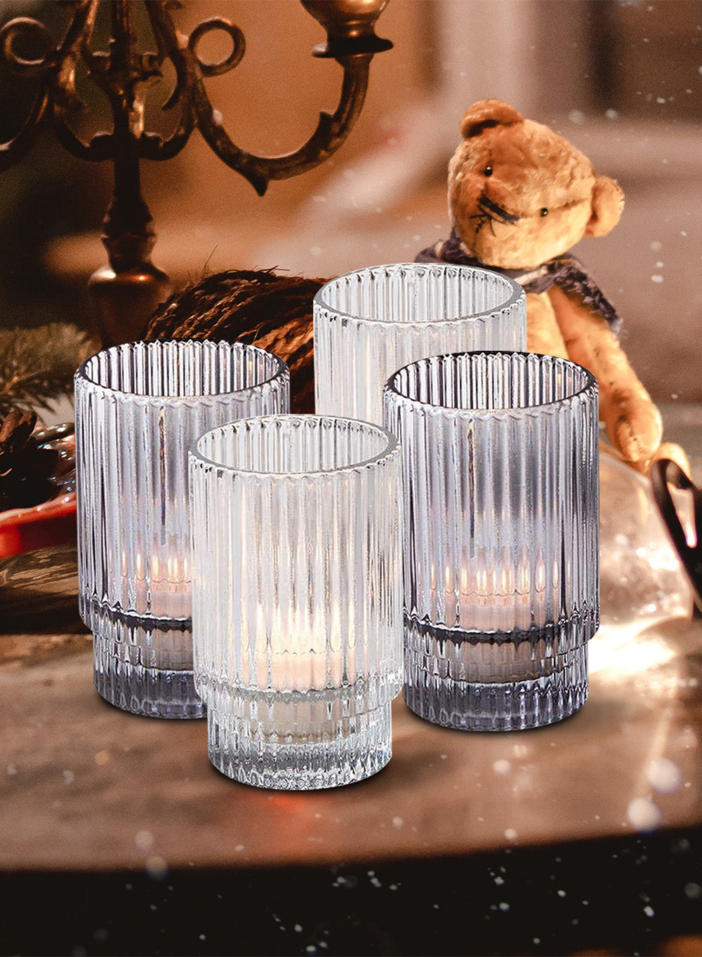 Outlet Glass decor (candle votives)