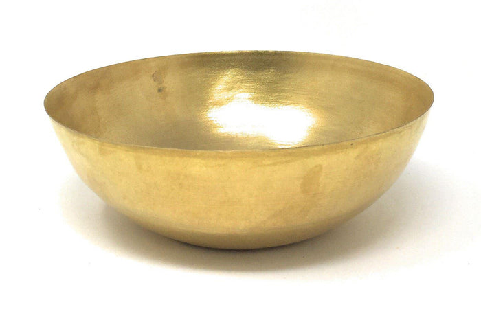 Serene Spaces Living Decorative Antique Brass Bowl, Versatile Bowl for Centerpiece, Measures 2.5" Tall and 6.75" Diameter