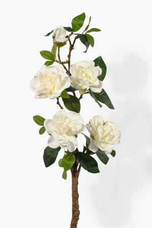 Serene Spaces Living Gardenia Spray, Measures 27" Tall and 4" Diameter, Sold Individually and Pack of 12