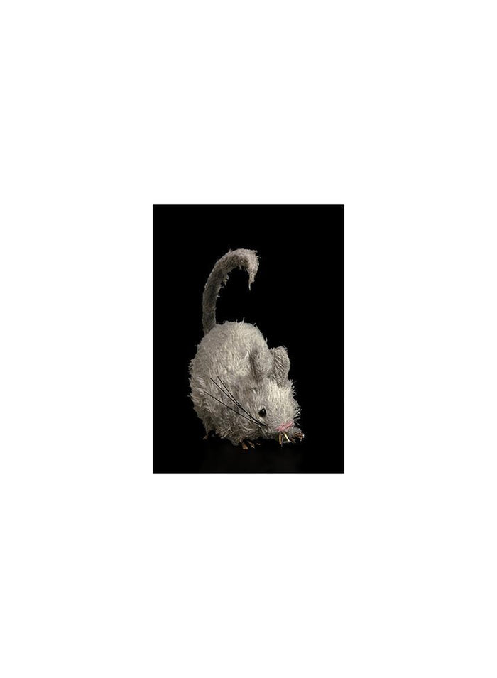 Serene Spaces Living Faux Grey Rat, Halloween Décor, 6in Long, Sold Individually