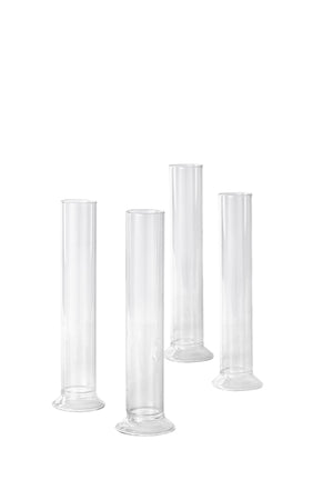 Serene Spaces Living Tall Tube Vase, Modern Vase for Flowers, Measures 8" Tall and 2.25" Diameter