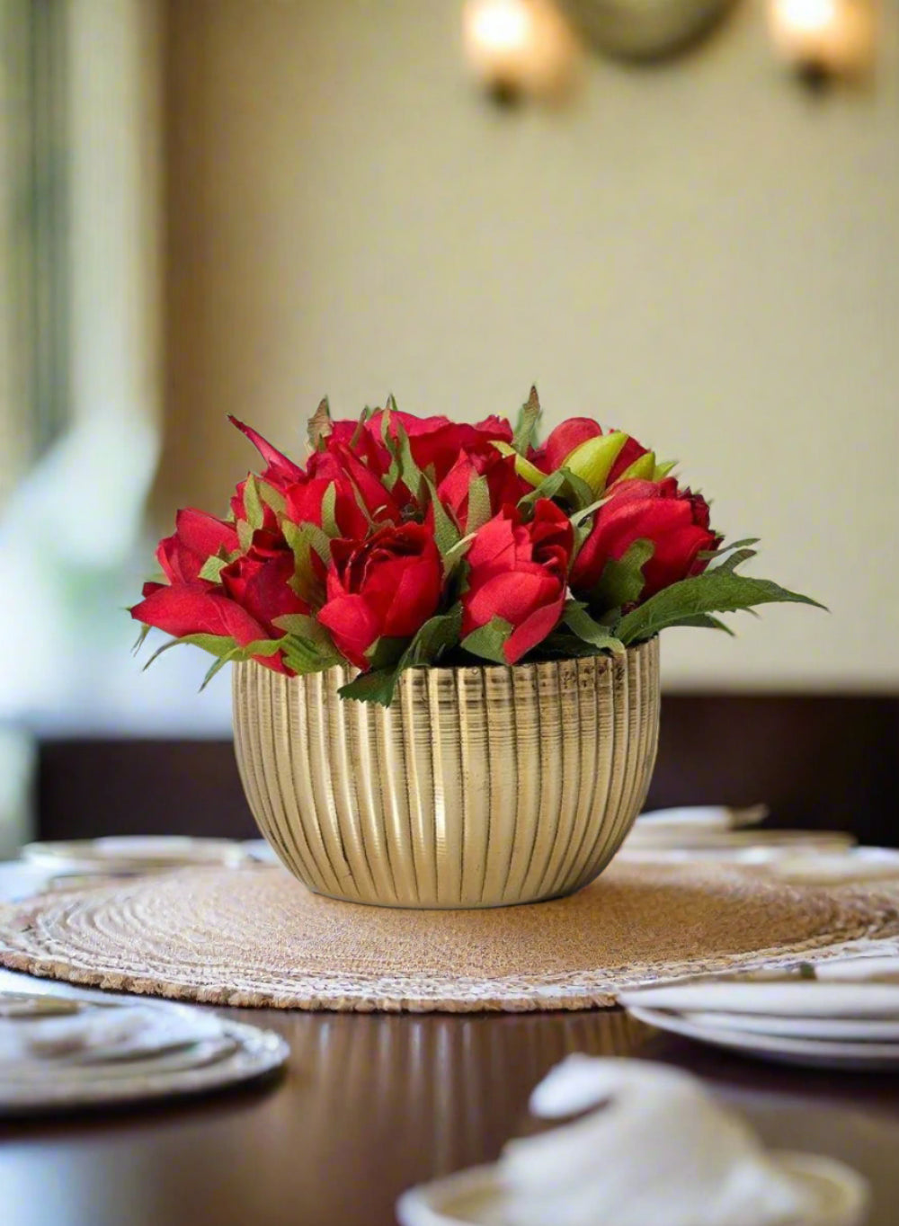 5" Scalloped Gold Bowl, Set of 2