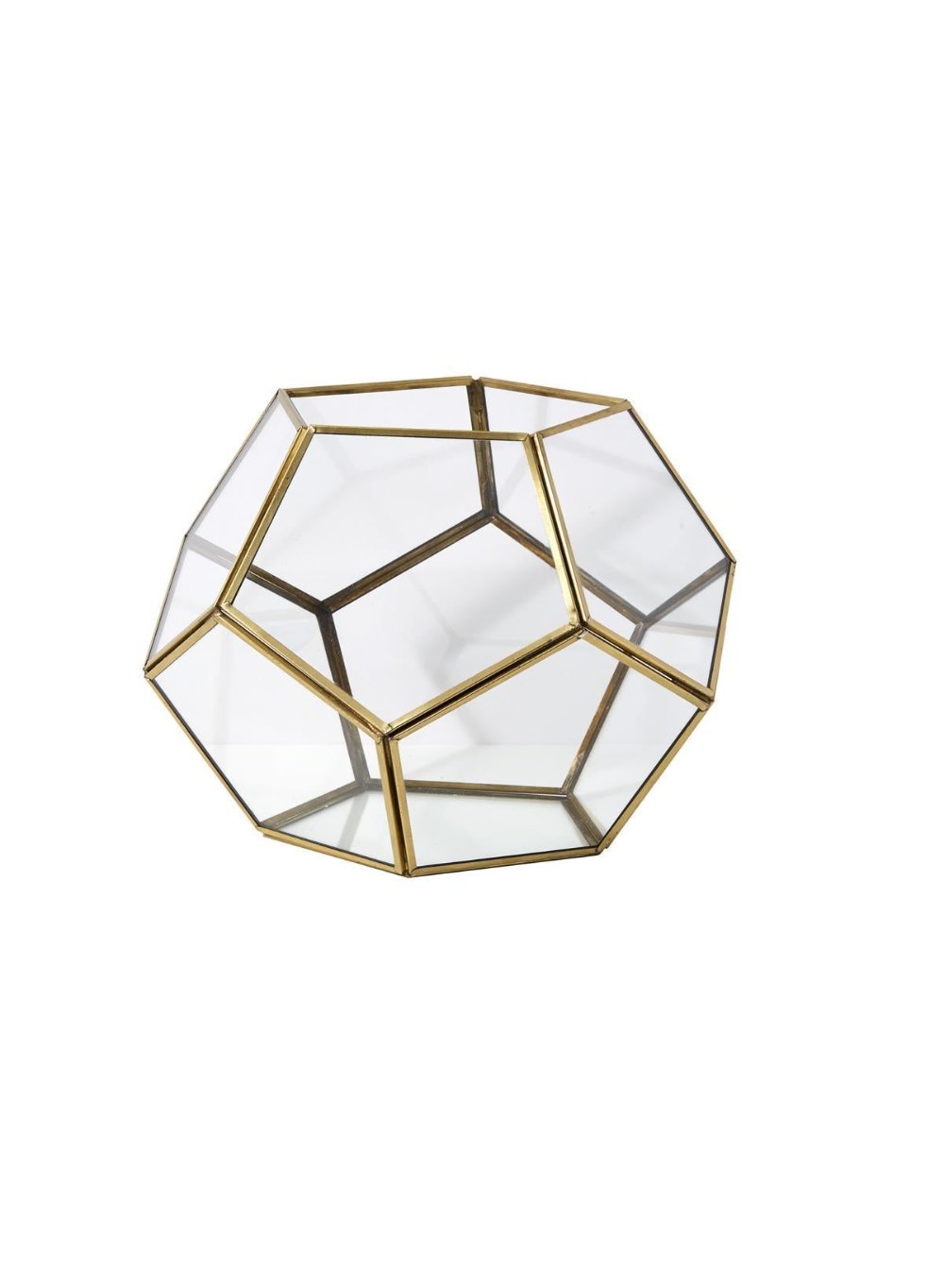 Gold Glass Honeycomb Lantern, in 3 Sizes