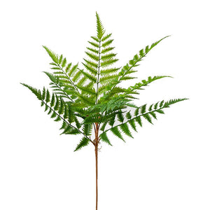Serene Spaces Living Artificial Fern Bush, Real Looking Plant Leaves for Decoration, Measures 24" Tall, Pack of 12