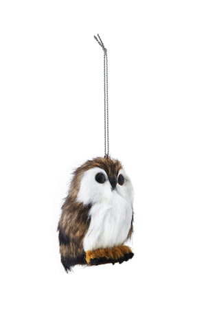 Serene Spaces Living Hanging Medium Baby Owl, Ornament for Holiday Décor, Measures 3" Tall, 2.25" Wide, 2.5" Long