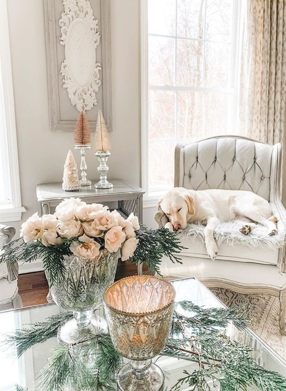 Patterned Silver Glass Coupes