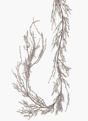Serene Spaces Living 48" Glittered Twig Garland, Halloween Décor, Sold Individually, Set of 6 and Set of 12