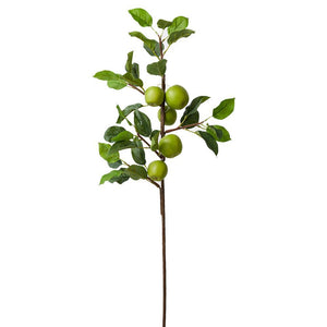 Serene Spaces Living Green Apple Branch, Ideal for Fall Wedding or Store Decor, Measures 36" Tall, Pack of 6