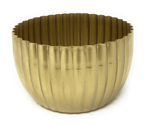 5" Scalloped Gold Bowl, Set of 2