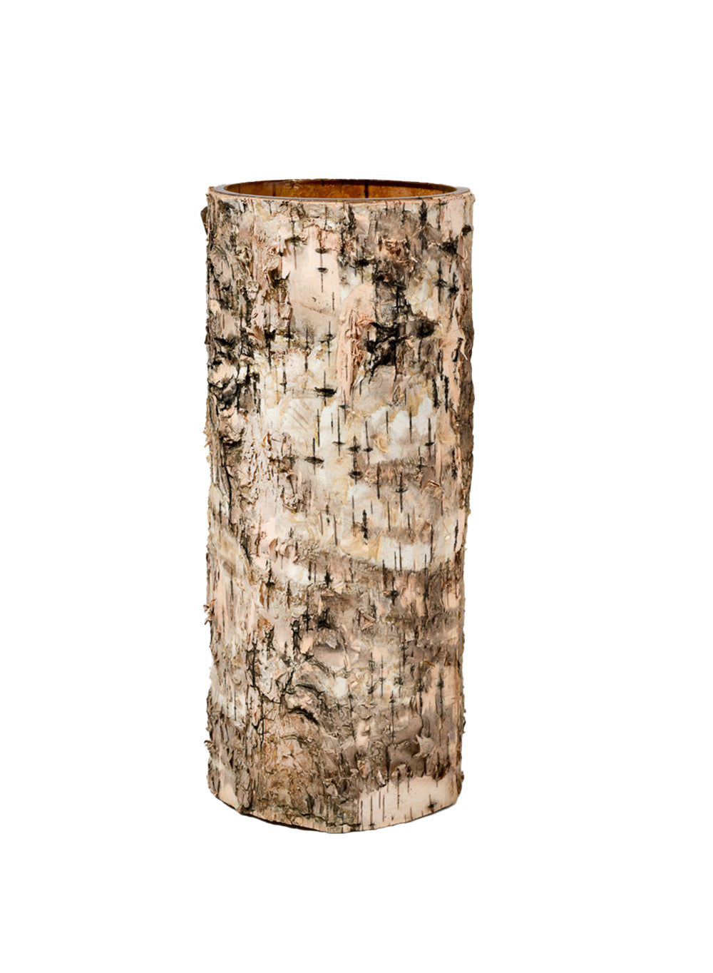 Birch Bark Glass Vase, in 5 Sizes