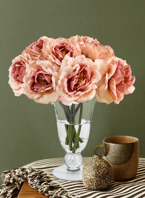 DIY Vase Kit: Tea Flower Bouquet & Vase, in 2 Colors