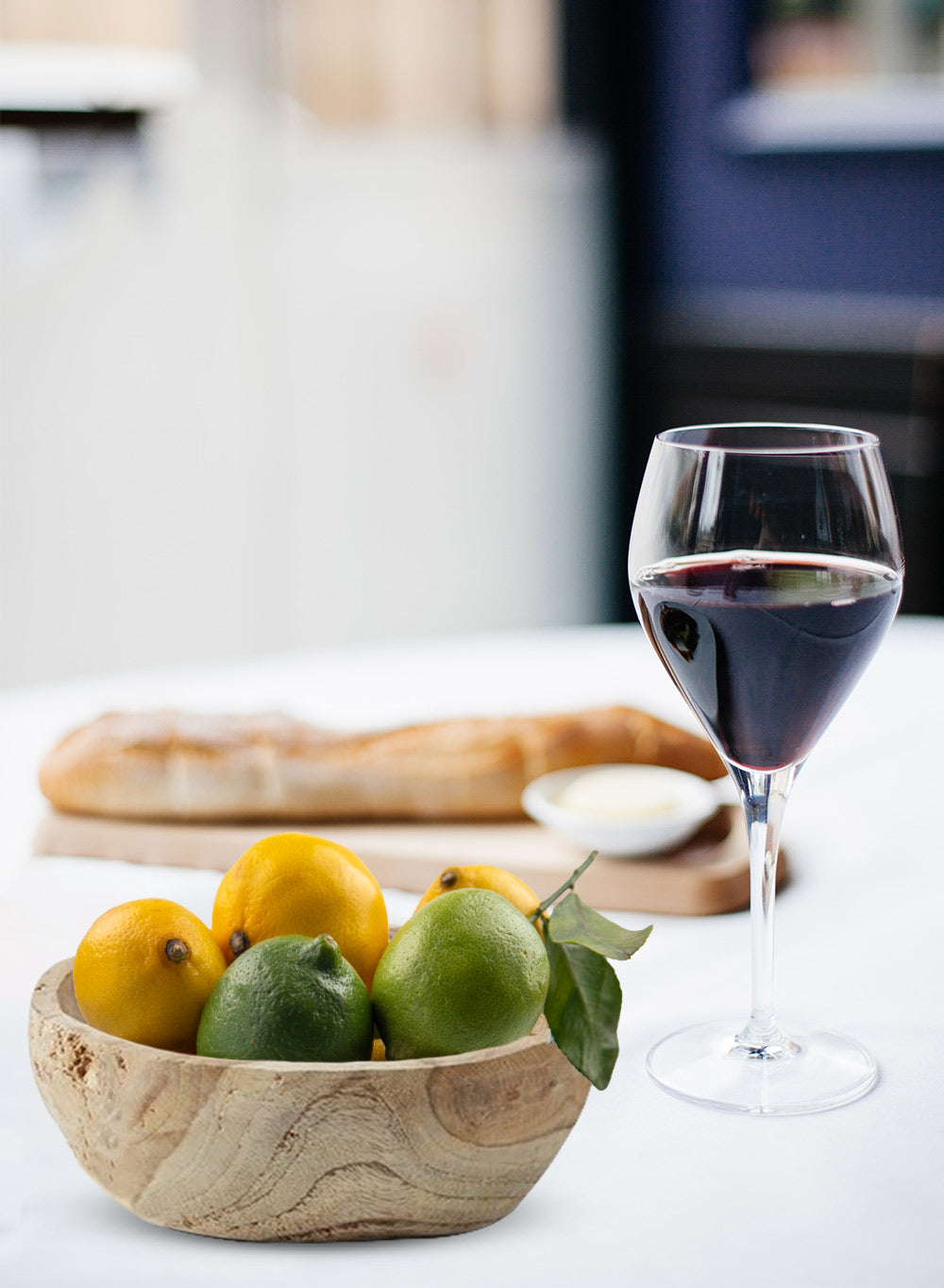 Hand-Carved Natural Teak Serving Bowl, In 3 Sizes