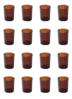 Serene Spaces Living Set of 96 Glass Votive Candle Holders, Ideal Restaurant Tables, Aromatherapy, 6 Colors Available