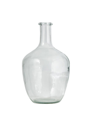Clear Glass Bottle Vase, in 2 Sizes