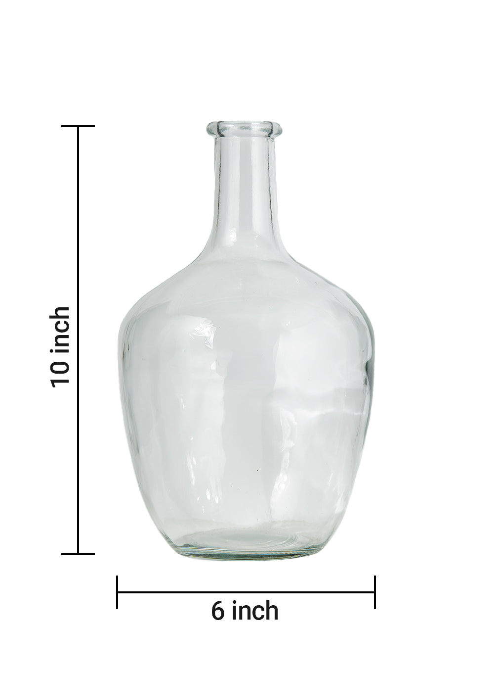 Glass Bottle Vase, in 2 Sizes