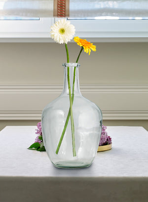 Clear Glass Bottle Vase, in 2 Sizes
