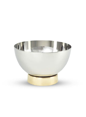 Gold Base Steel Mini Bowl, 5" Diameter &  3.5" Tall