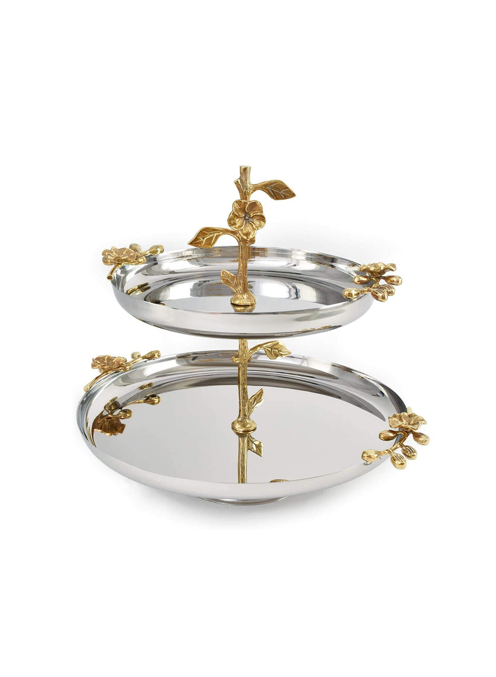 Orchid Stem Double Tier Serving Tray