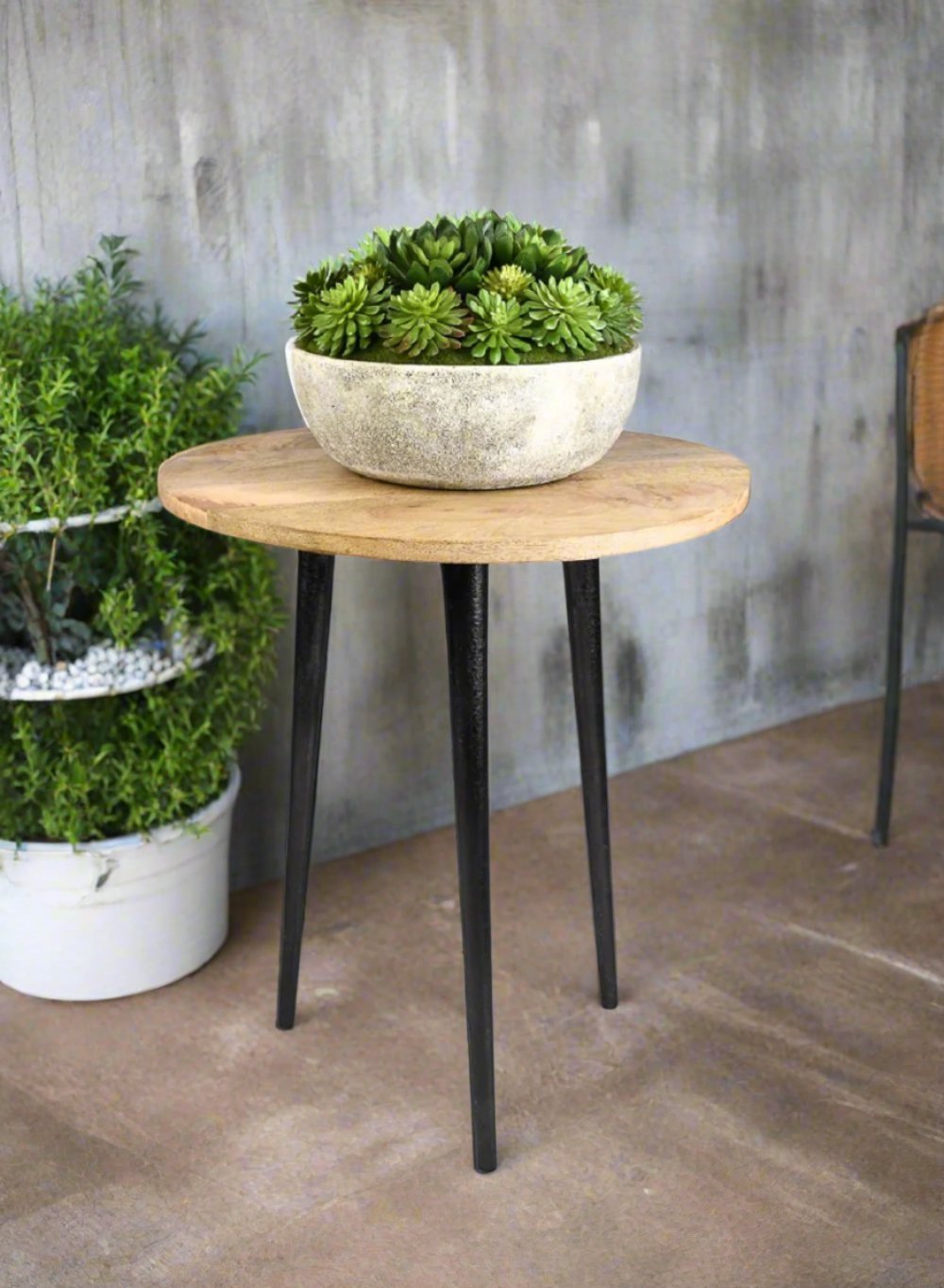 Small Wooden Table, Natural Wood in 2 Sizes