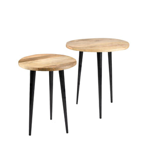 Small Wooden Table, Natural Wood in 2 Sizes