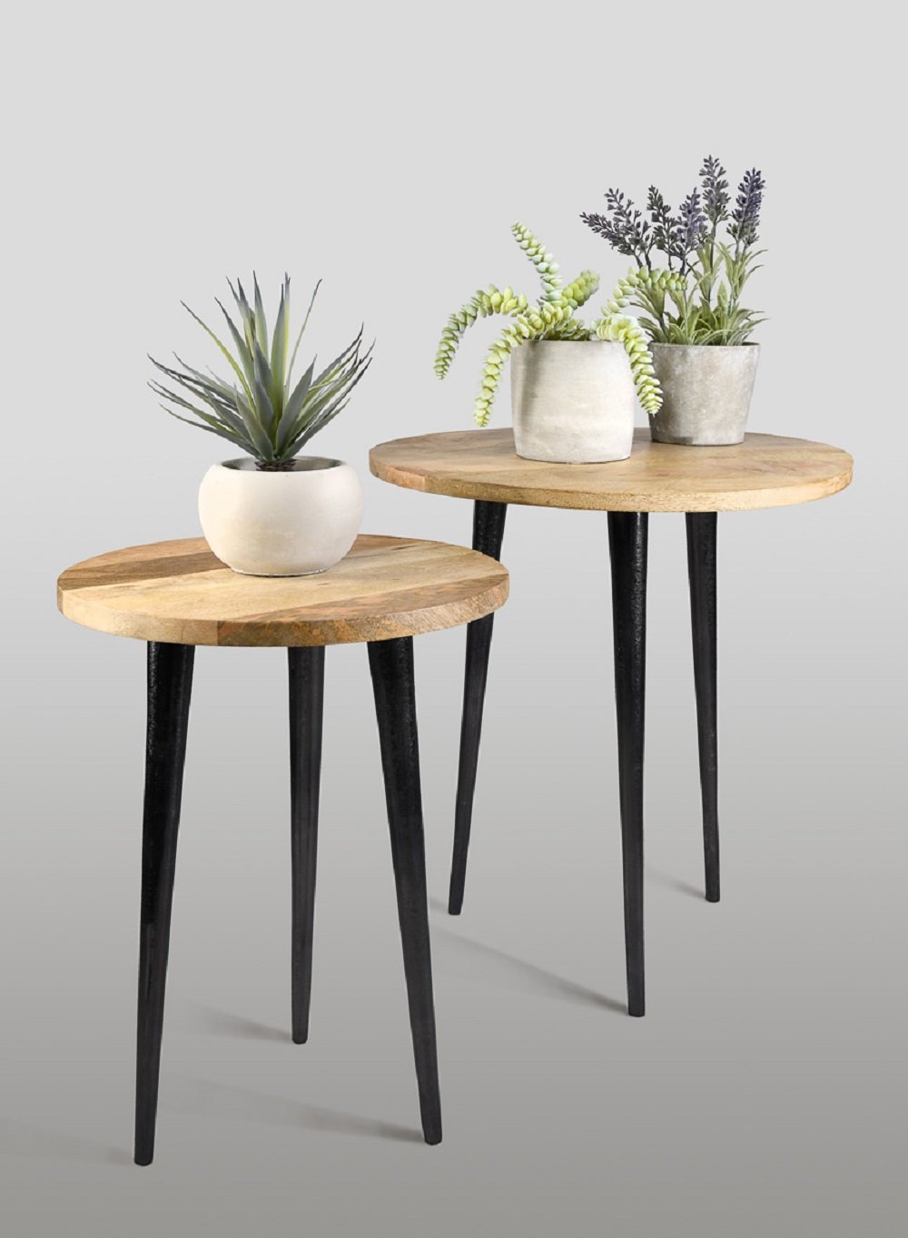 Small Wooden Table, Natural Wood in 2 Sizes