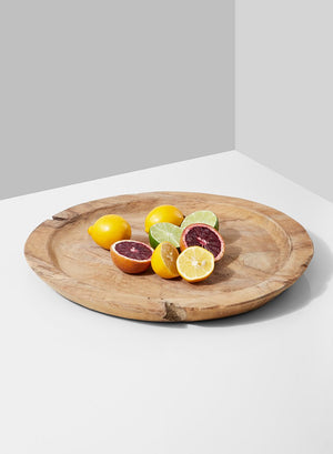 Natural Teak Plate | Trays and Bowls | Serene Spaces Living