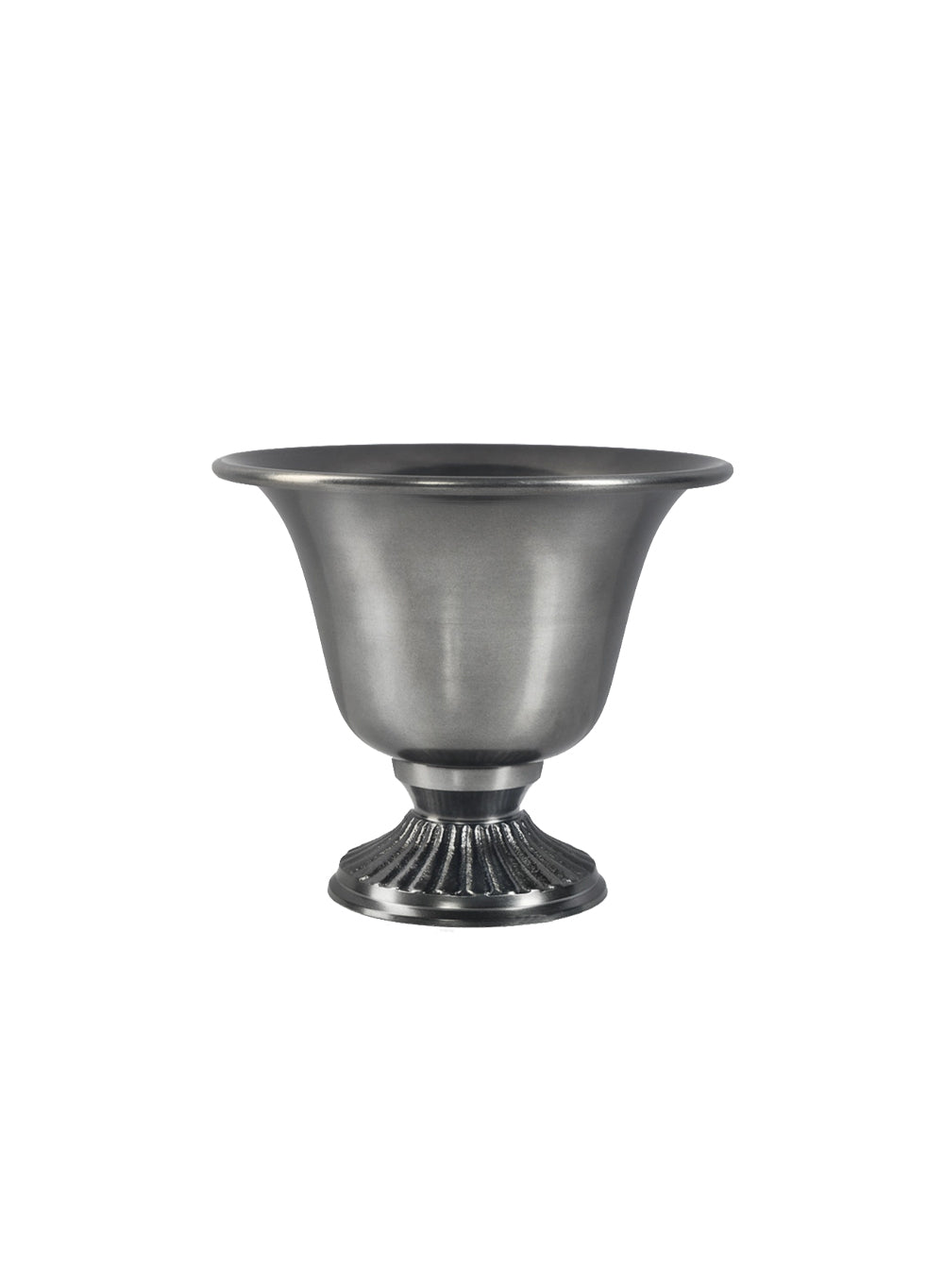 Serene Spaces Living Black Nickel Urn Vase, Measures 7.75" Diameter & 6.5" Tall