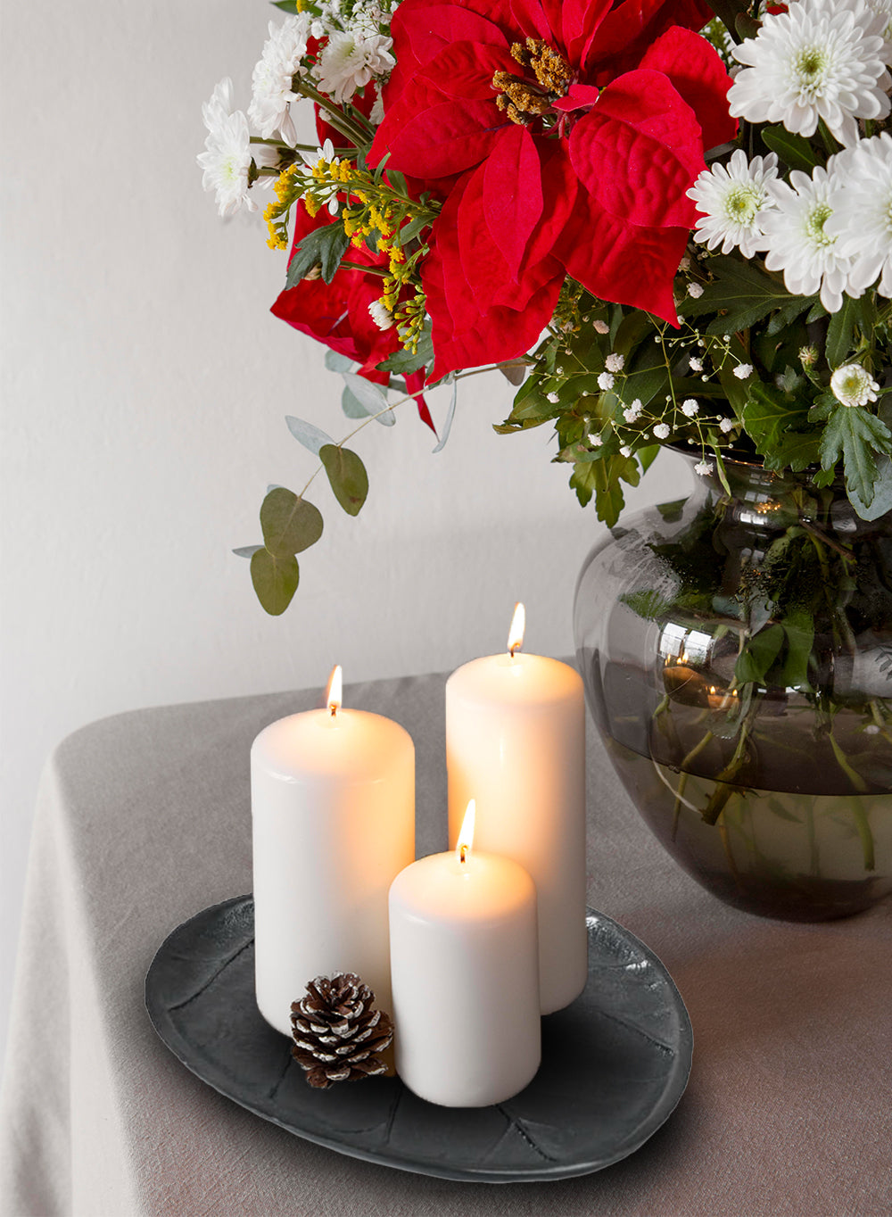 Aluminum Leaf Tray, Decorative Vanity Tray, in 3 Sizes & Shapes