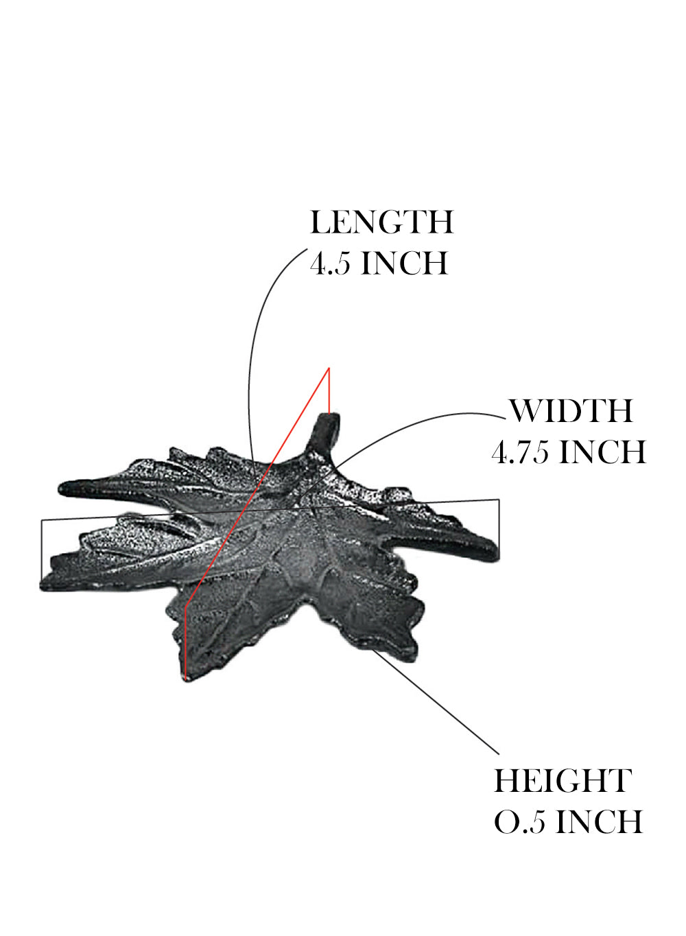 Aluminum Leaf Tray, Decorative Vanity Tray, in 3 Sizes & Shapes