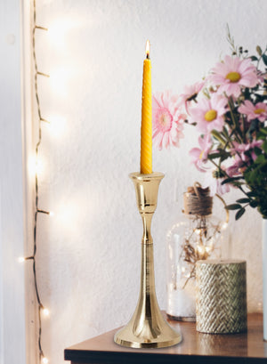 Gold Candlesticks for Taper Candles, in 3 Sizes