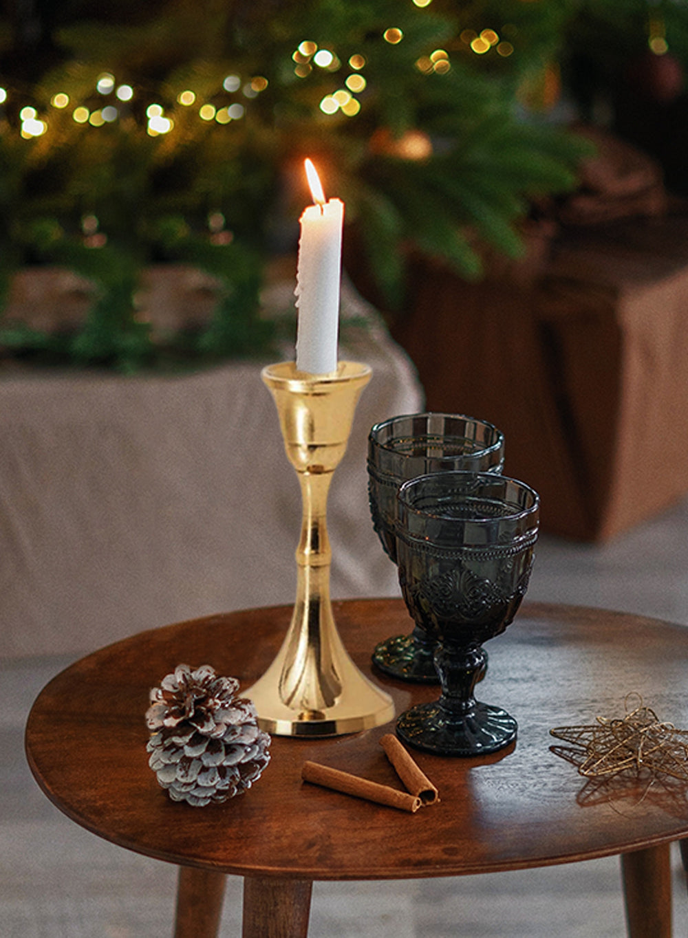 Gold Candlesticks for Taper Candles, in 3 Sizes