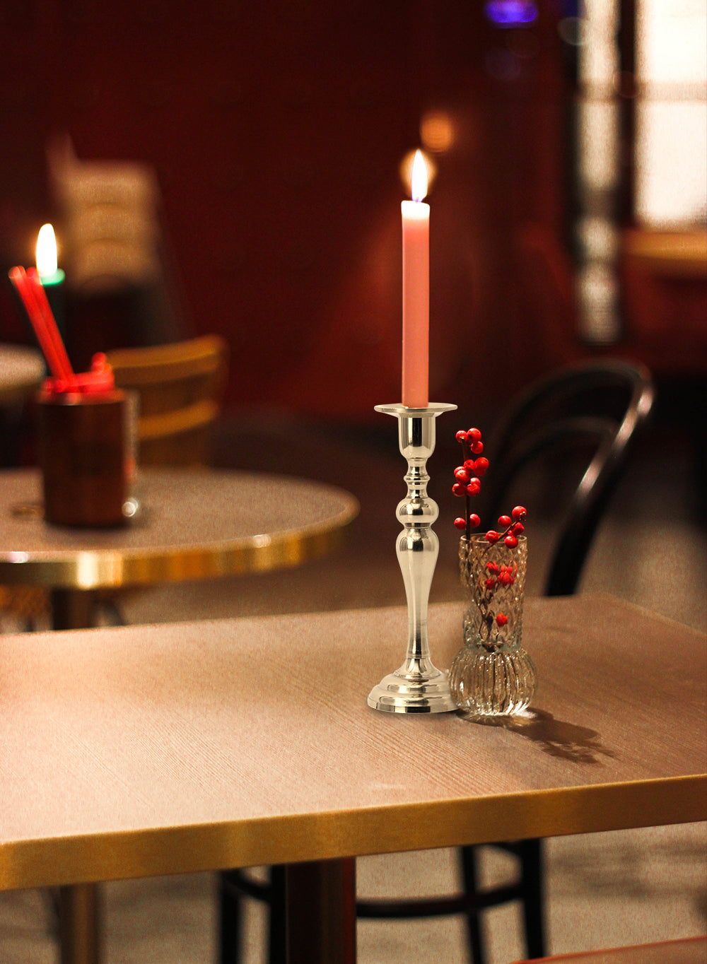 Gold Candlesticks for Taper Candles, in 3 Sizes