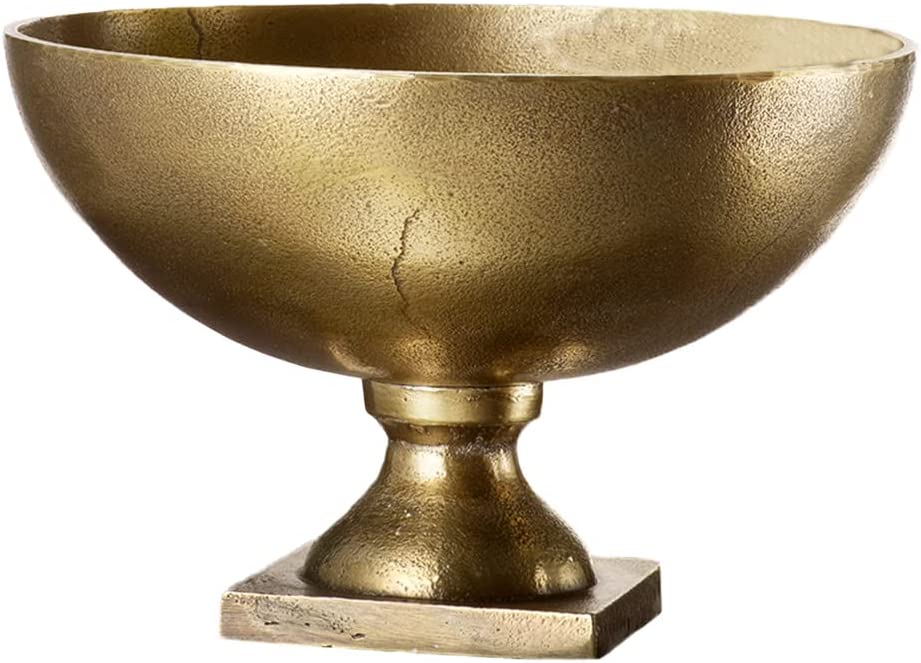 Antique Brass Pedestal Bowl, in 2 Size