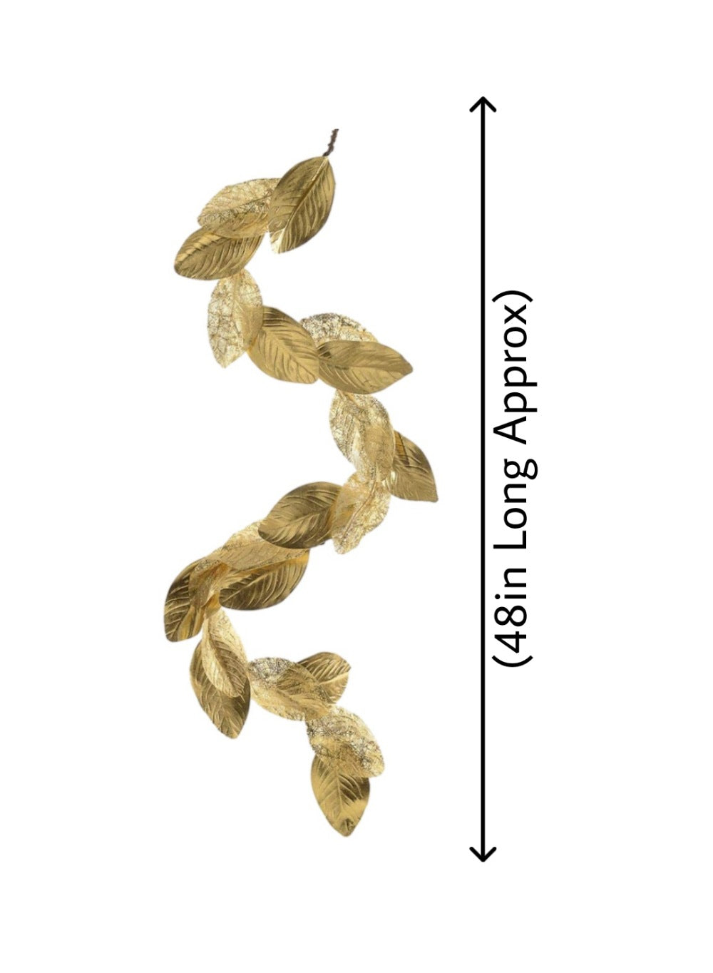 48" Gold Magnolia Leaf Garland