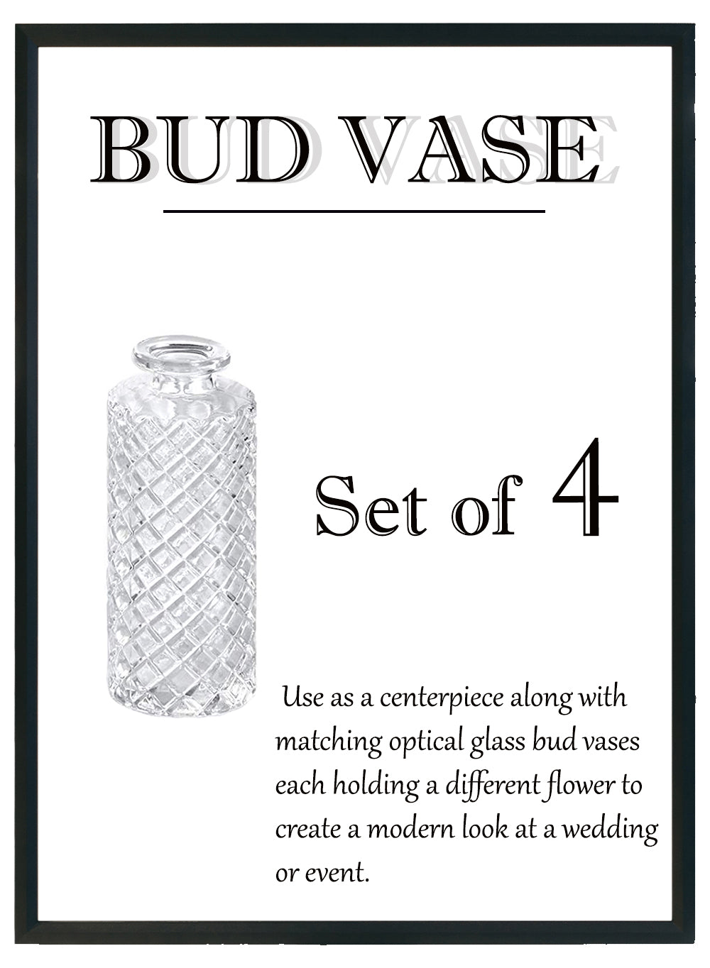 Pleated Bud Vases, Set of 4, in 3 Options