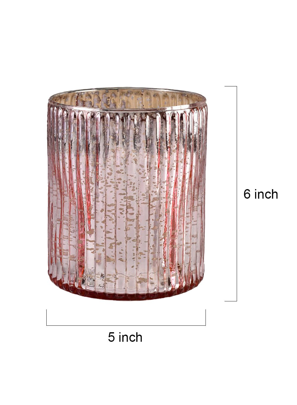 Antique Pink Glass Cylinders, in 6 Designs