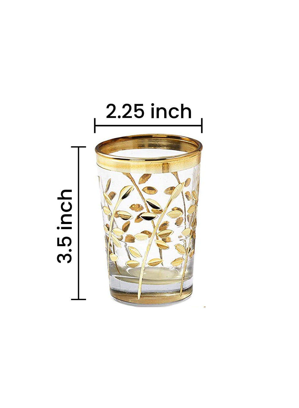 Moroccan Gold Votive Candle Holders, 2.25" Diameter & 3.5" Tall, Set of 4 & 24