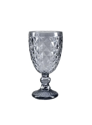 Embossed Goblet Glass Vase, Sold Individually & in Set of 12
