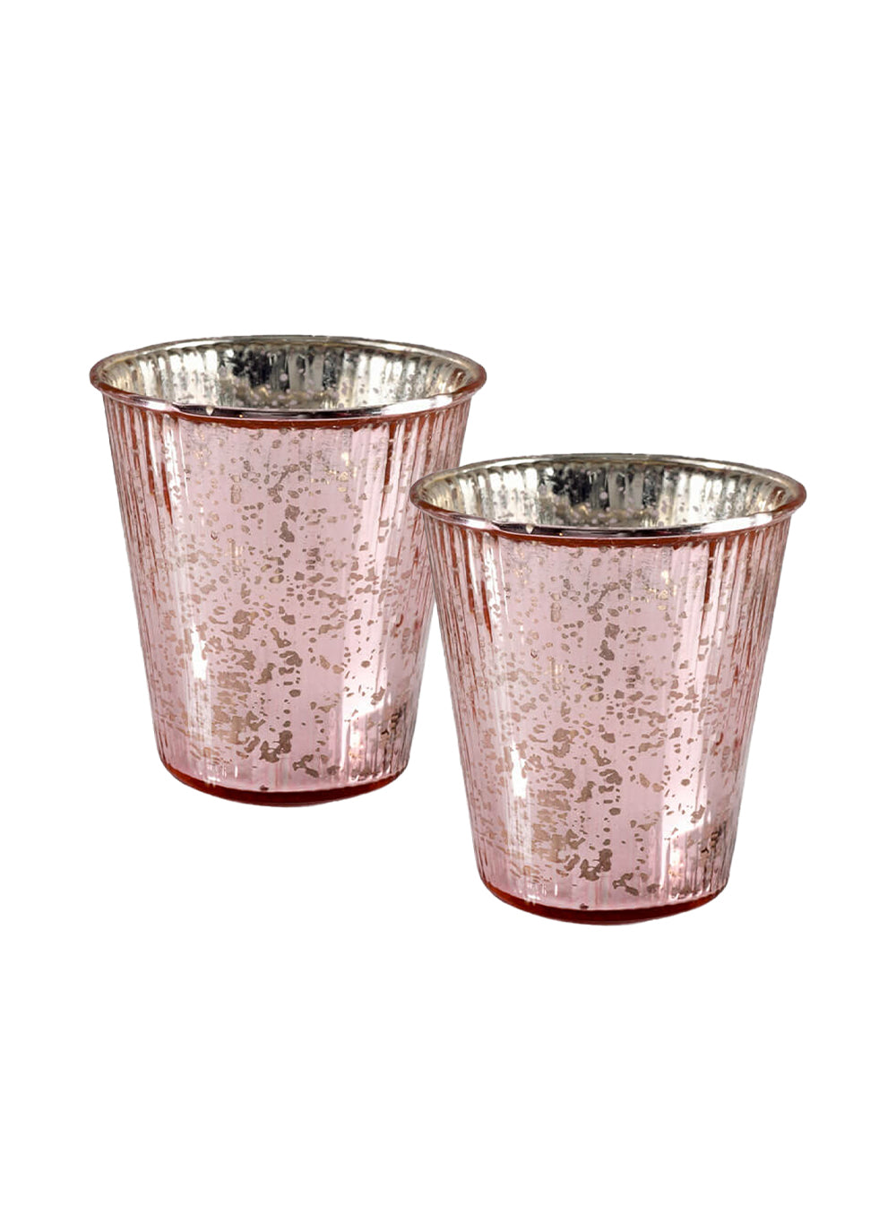 Antique Pink Glass Cylinders, in 6 Designs