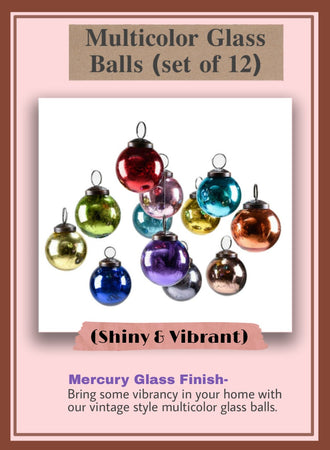 2" Decor Glass Balls, Set of 12 & 144