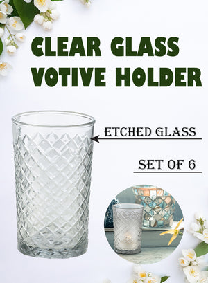 Cut Glass Votives, Set of 6 & 48