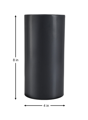 Matte Black Ceramic Vase, in 3 Shapes & 2 Colors